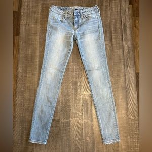 American Eagle super super stretch skinny denim jeans